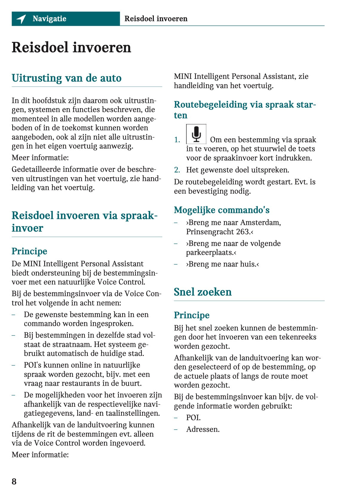 2025-2026 Mini Cooper Infotainment Manual | Dutch