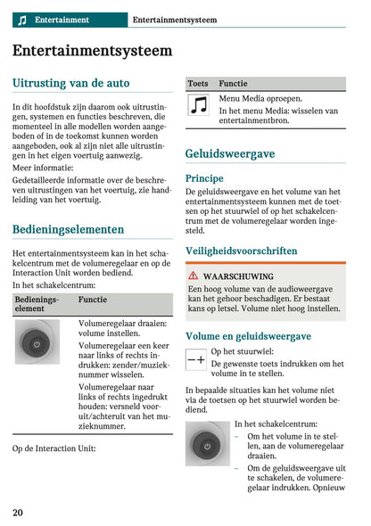 2025-2026 Mini Countryman Infotainment Manual | Dutch