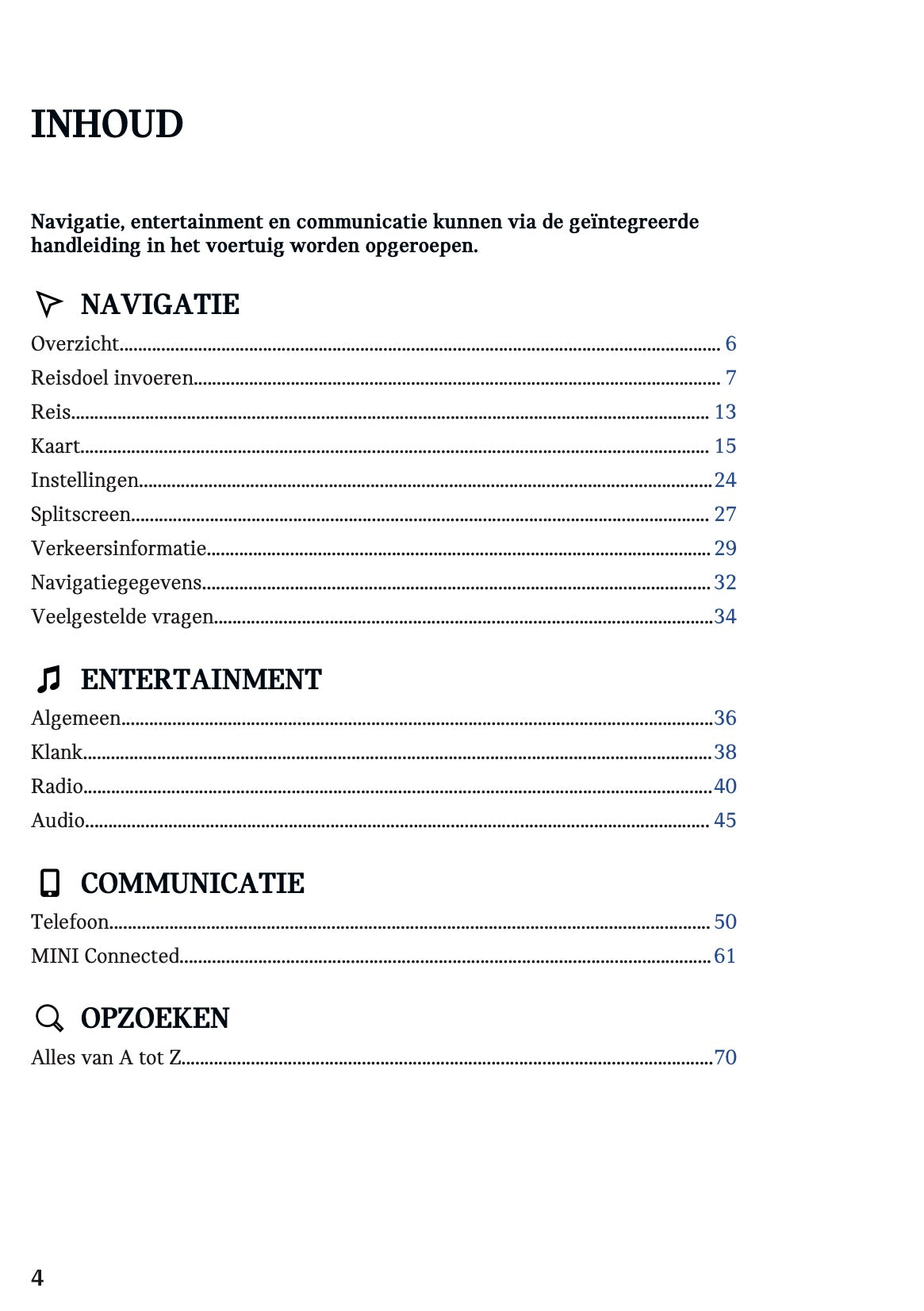 2023 Mini Mini Infotainment Manual | Dutch