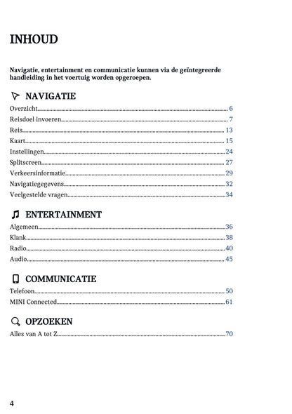 2023 Mini Mini Infotainment Manual | Dutch