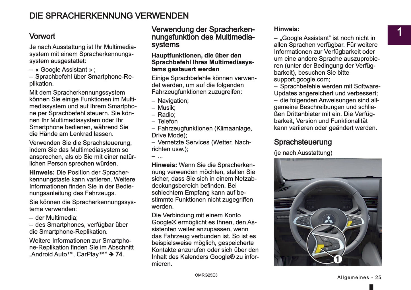 2025 Mitsubishi Smartphone Link Display Audio Manual | German