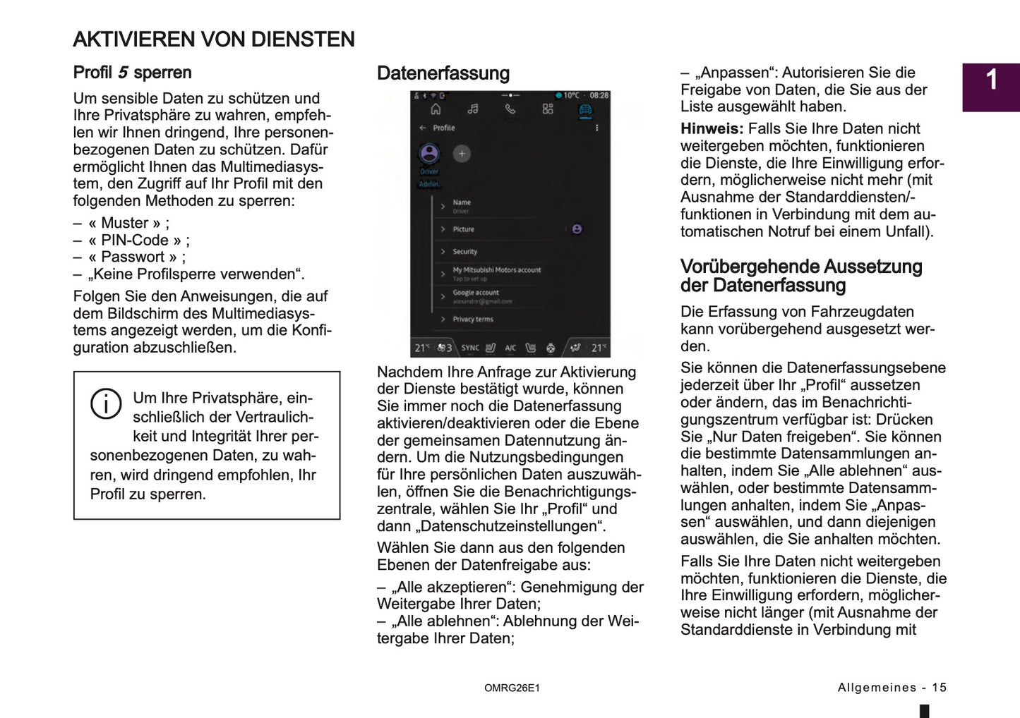 2026 Mitsubishi Smartphone Link Display Audio Anleitung | Deutsch