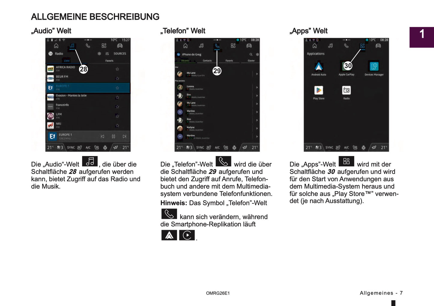2026 Mitsubishi Smartphone Link Display Audio Anleitung | Deutsch