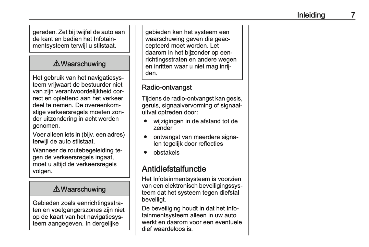 2016 Opel Cascada Infotainment Manual | Dutch