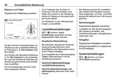 2021 Opel Corsa / Corsa-e Infotainment Manual German