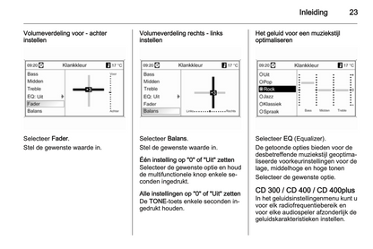 2013 Opel Zafira Tourer Infotainment Manual | Dutch