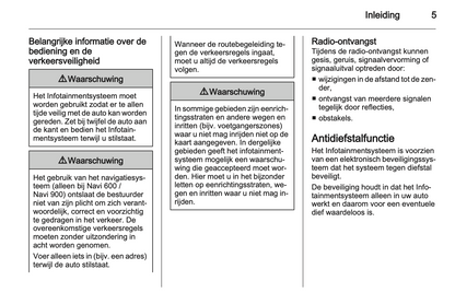 2013 Opel Zafira Tourer Infotainment Manual | Dutch