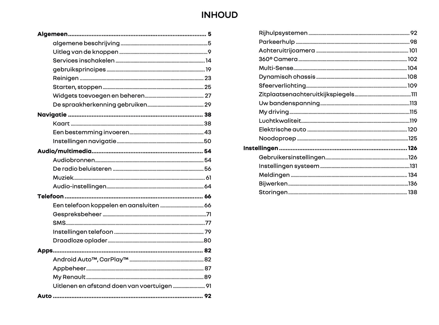 2025-2026 Renault Open R Link Infotainment Manual | Dutch