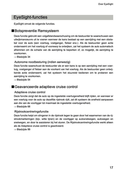 2022 Subaru Outback EyeSight Manual | Dutch
