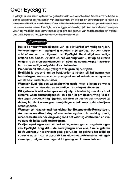 2022 Subaru Outback EyeSight Manual | Dutch