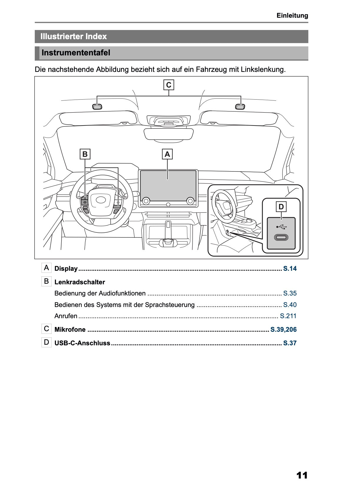 2025-2026 Toyota bZ4X Navigation Anleitung | Deutsch