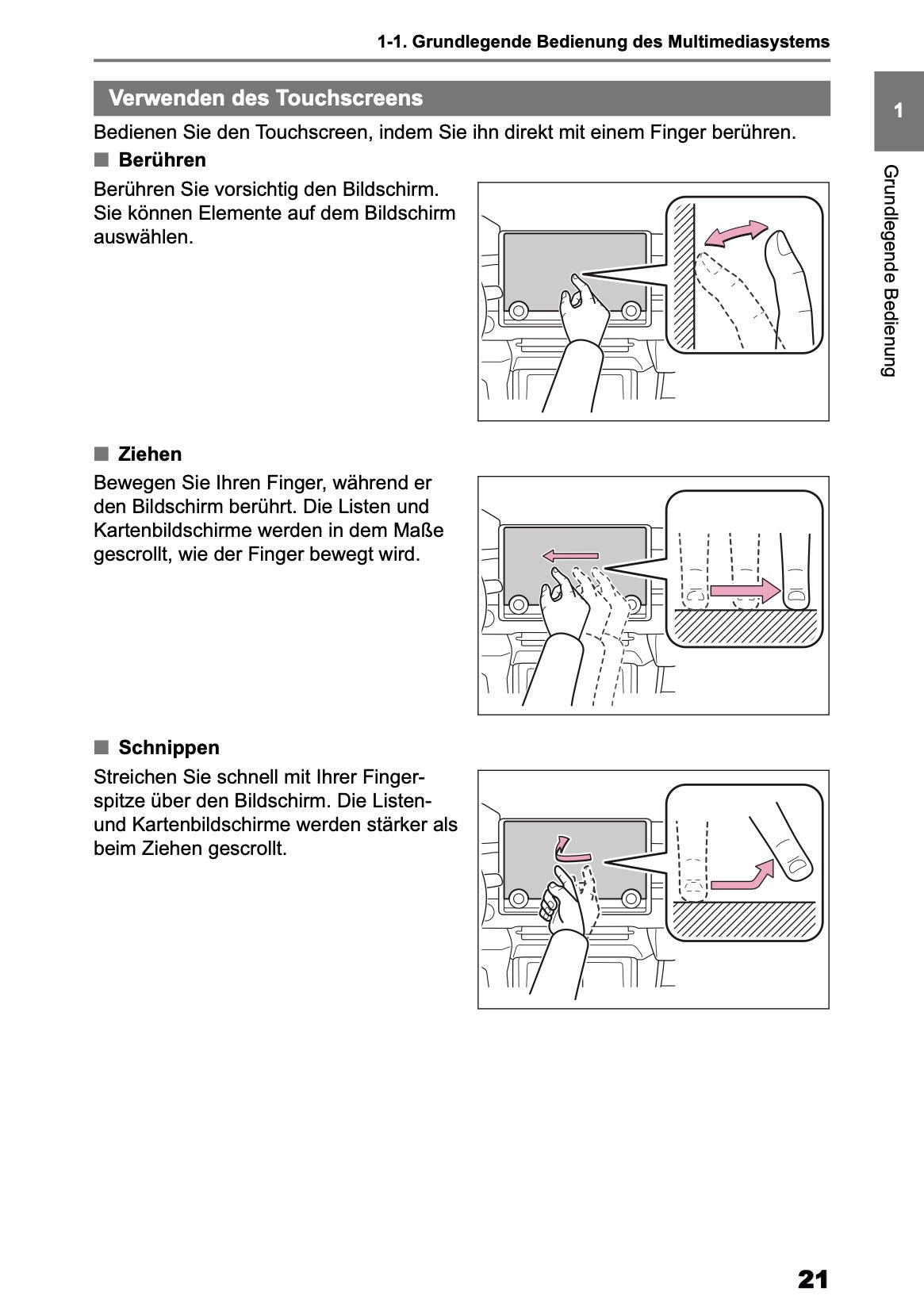 2025-2026 Toyota bZ4X Navigation Anleitung | Deutsch