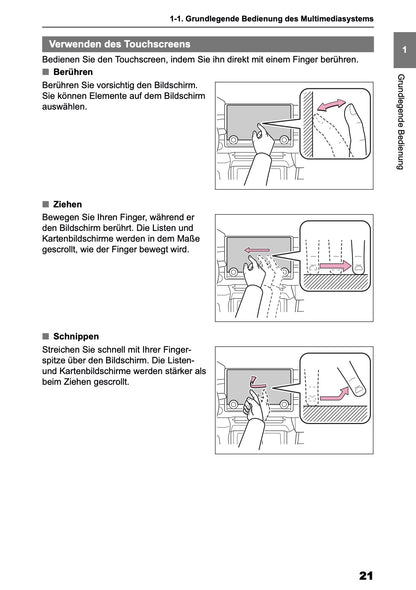2025-2026 Toyota bZ4X Navigation Anleitung | Deutsch