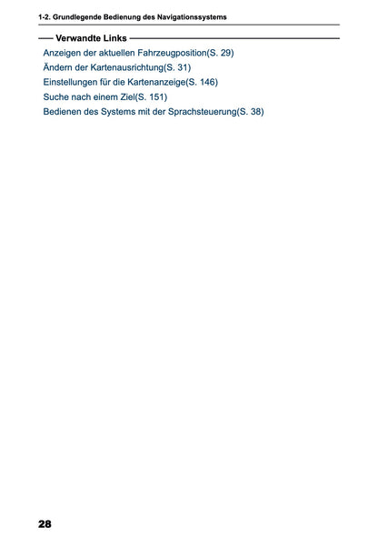 2025-2026 Toyota bZ4X Navigation Anleitung | Deutsch