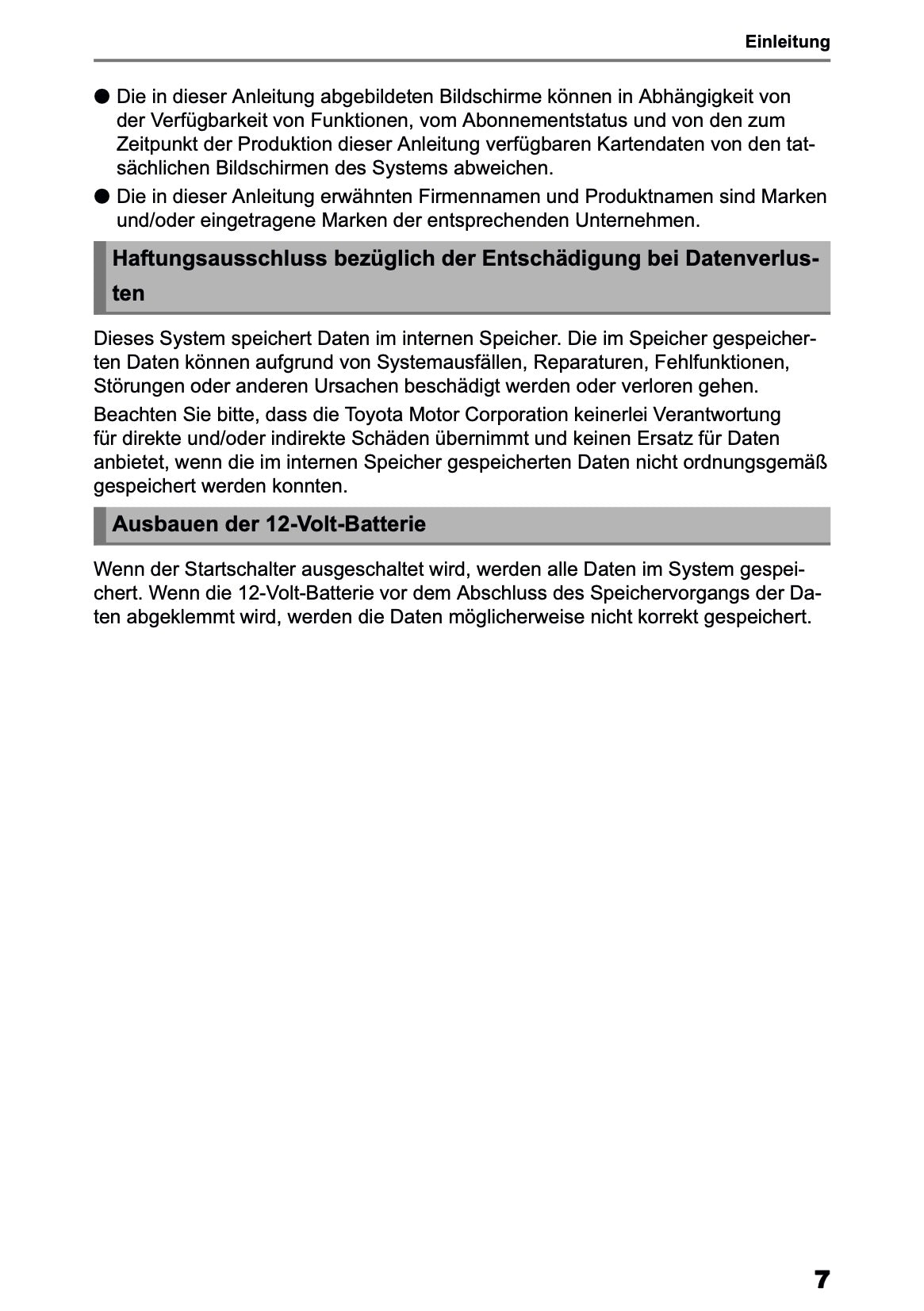 2025-2026 Toyota bZ4X Navigation Anleitung | Deutsch