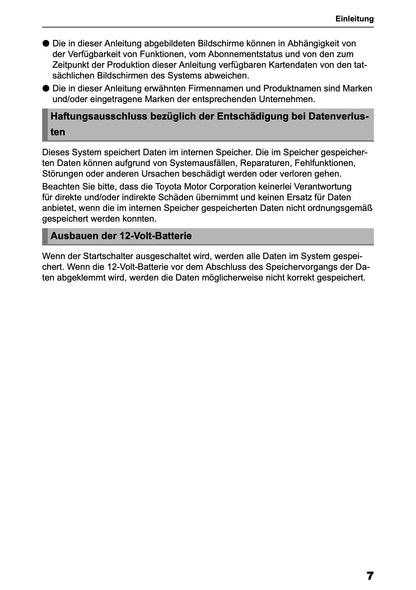 2025-2026 Toyota bZ4X Navigation Anleitung | Deutsch