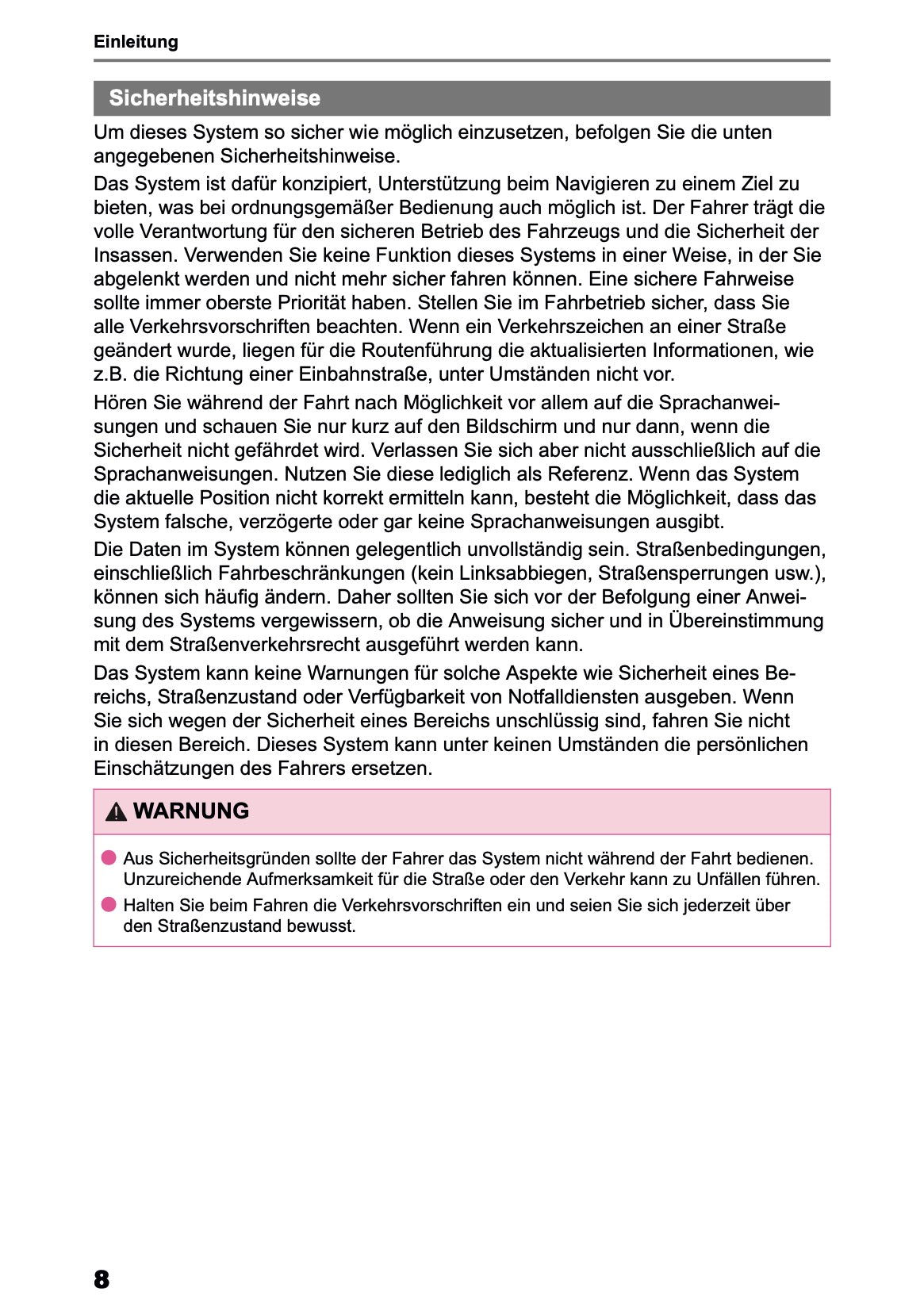 2025-2026 Toyota bZ4X Navigation Anleitung | Deutsch