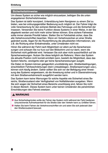 2025-2026 Toyota bZ4X Navigation Anleitung | Deutsch