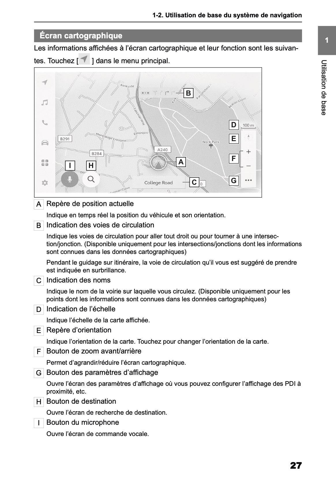 2025-2026 Toyota bZ4X Navigation Manual | French