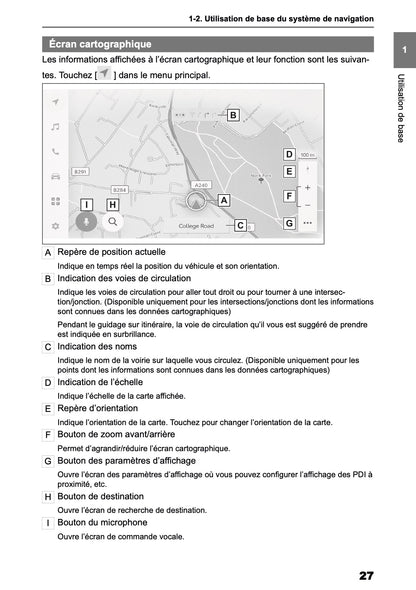 2025-2026 Toyota bZ4X Navigation Manual | French