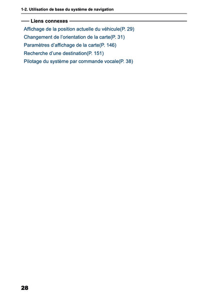 2025-2026 Toyota bZ4X Navigation Manual | French