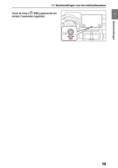 2025-2026 Toyota bZ4X Navigation Manual | Dutch