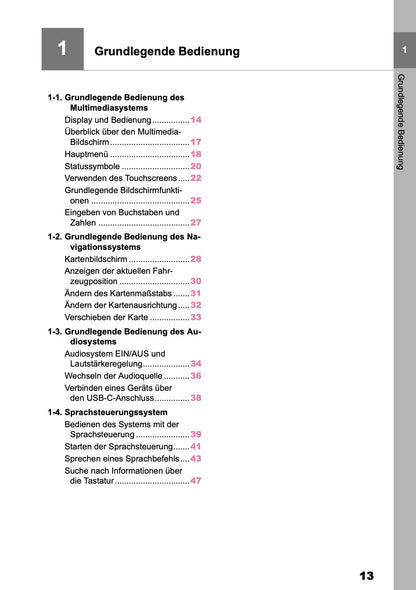 2025-2026 Toyota C-HR HEV/PHEV Navigation Anleitung | Deutsch