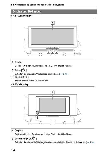 2025-2026 Toyota C-HR HEV/PHEV Navigation Anleitung | Deutsch
