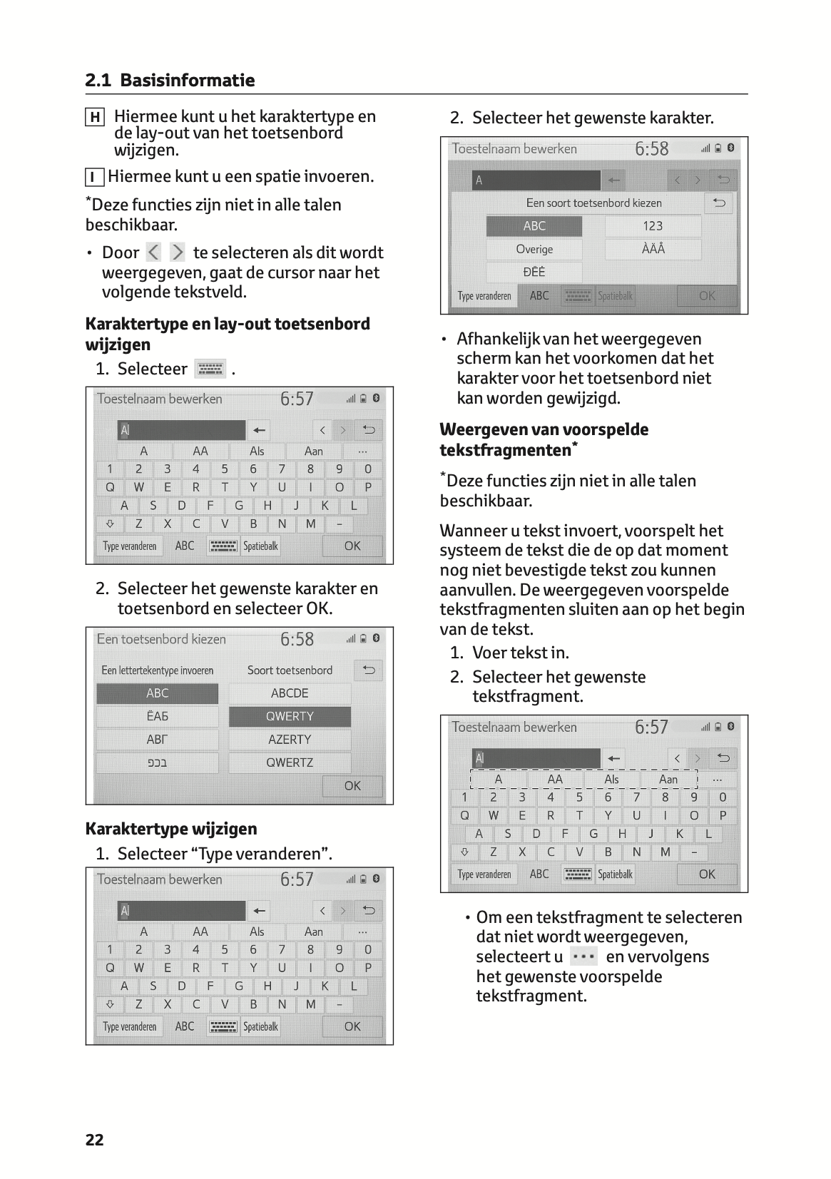 2021-2022 Toyota RAV4/RAV4 Hybrid Infotainment Manual | Dutch