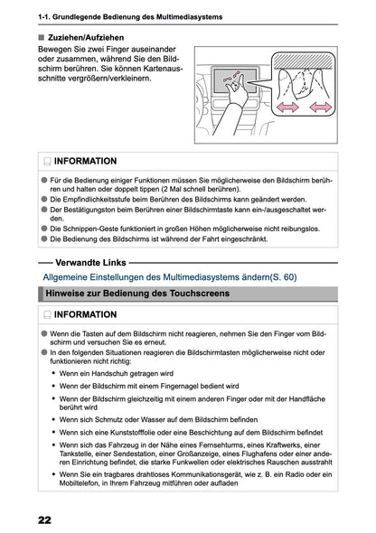 2025 Toyota Yaris Cross Hybrid Navigation Manual | German