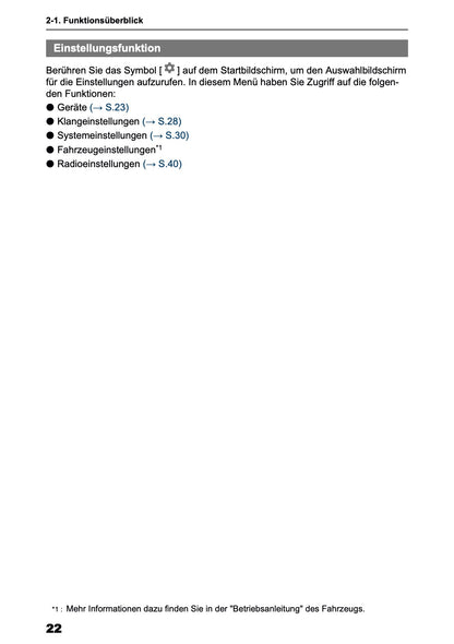 2025 Toyota Yaris Cross Hybrid Multimedia Anleitung | Deutsch