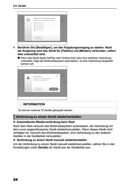 2025 Toyota Yaris Cross Hybrid Multimedia Anleitung | Deutsch