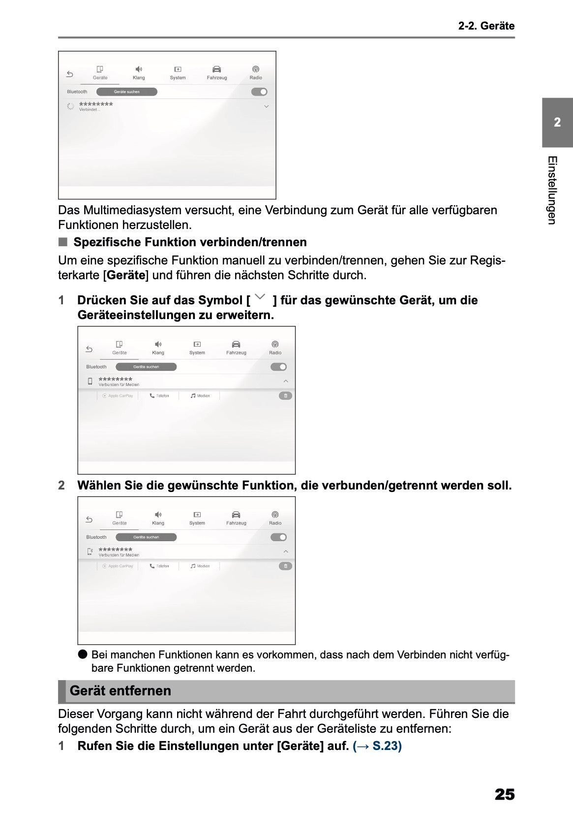 2025 Toyota Yaris Cross Hybrid Multimedia Anleitung | Deutsch