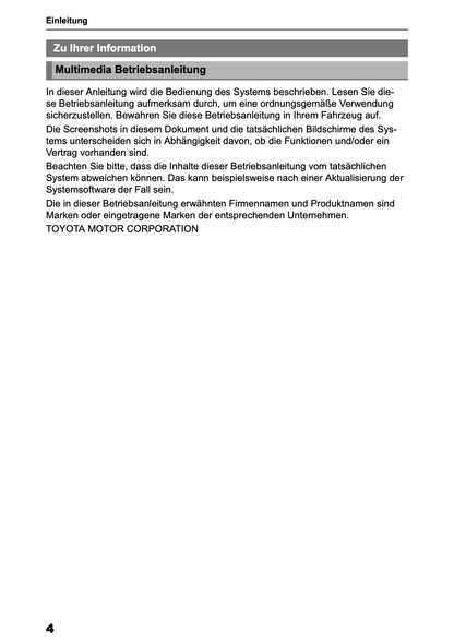 2025 Toyota Yaris Cross Hybrid Multimedia Anleitung | Deutsch