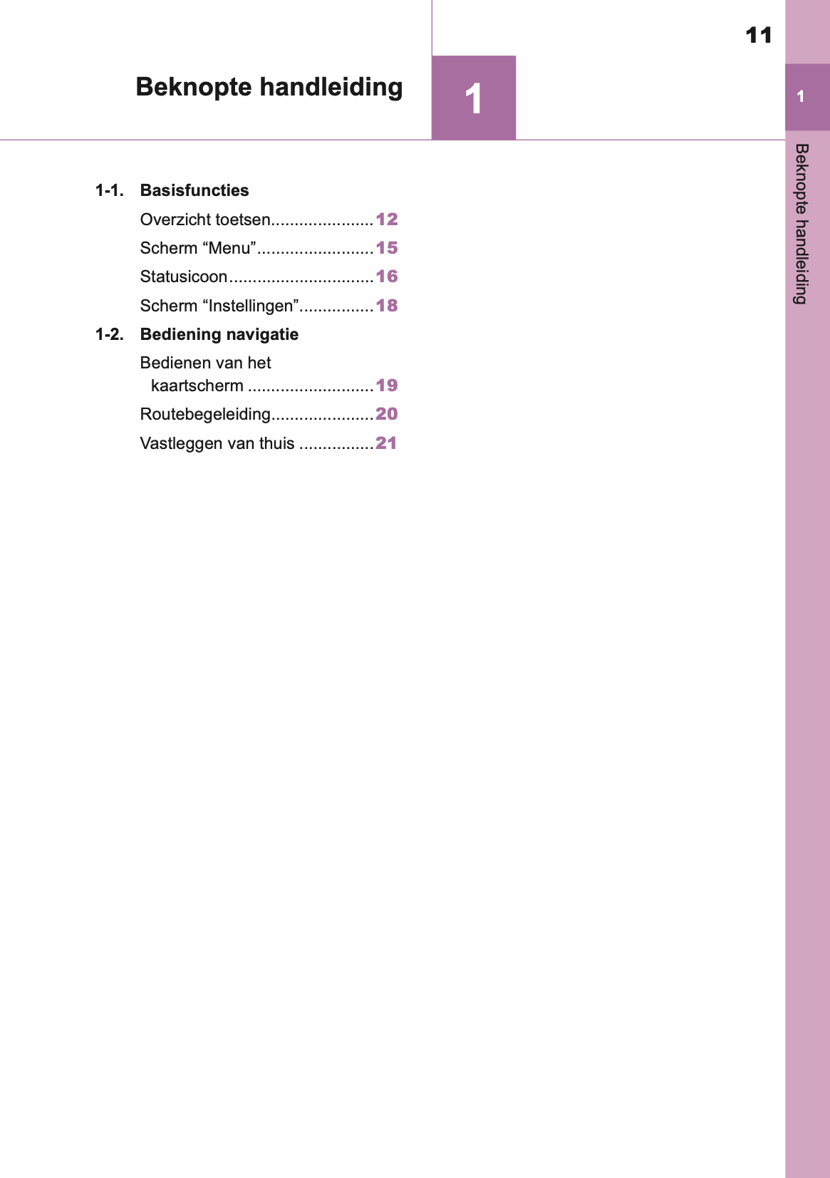 2021-2023 Toyota Yaris Cross/Yaris Cross Hybrid Navigation Manual | Dutch