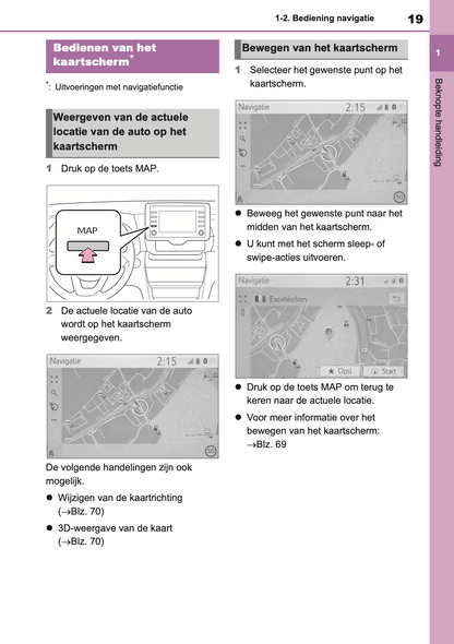 2021-2023 Toyota Yaris Cross/Yaris Cross Hybrid Navigation Manual | Dutch