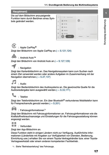 2026 Toyota Yaris Hybrid Navigation Manual | German
