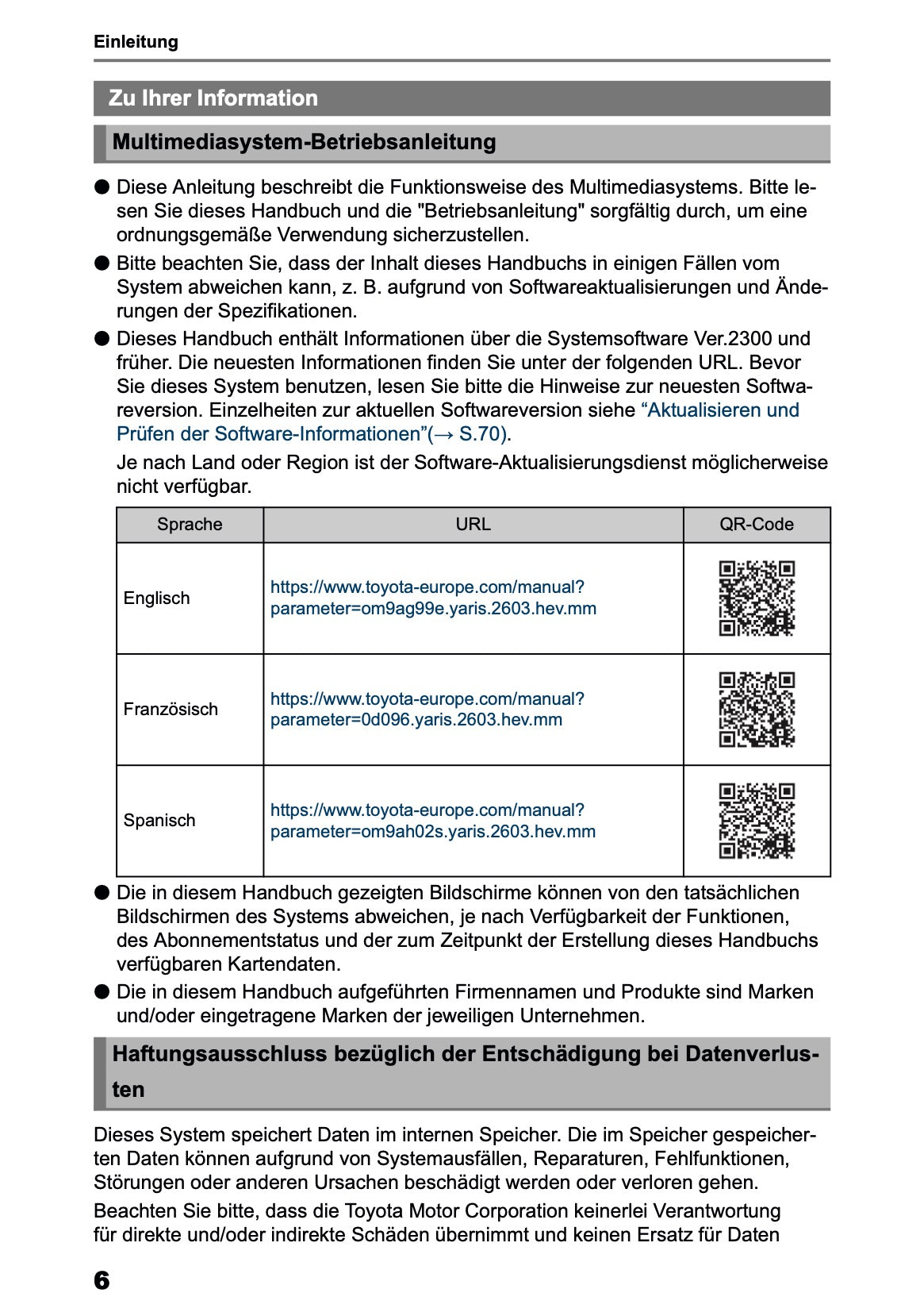 2026 Toyota Yaris Hybrid Navigation Manual | German