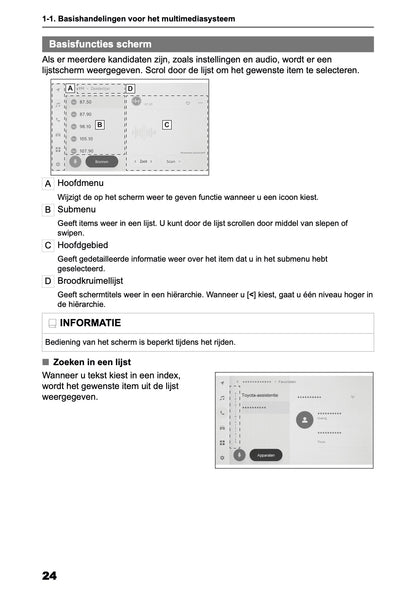 2026 Toyota Yaris Hybrid Navigation Manual | Dutch