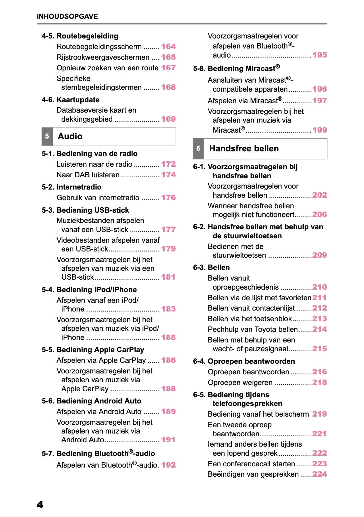 2026 Toyota Yaris Hybrid Navigation Manual | Dutch