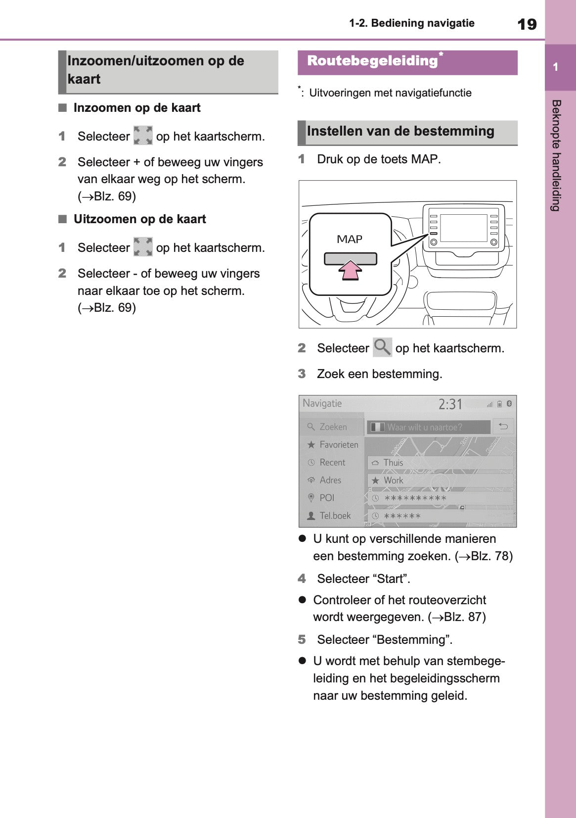 2021 Toyota Yaris Navigation Manual | Dutch