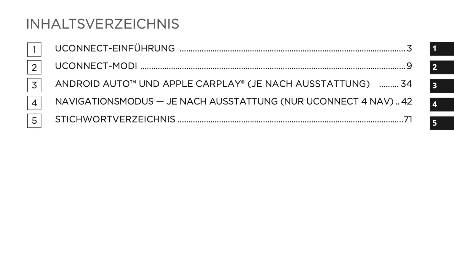 2020-2021 Uconnect Radio 4C/4C Nav Display 8.4" Infotainment Manual | German