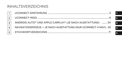 2020-2021 Uconnect Radio 4C/4C Nav Display 8.4" Infotainment Manual | German