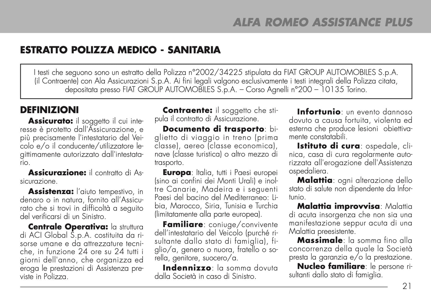 2009-2011 Alfa Romeo Maintenance Book | Italian