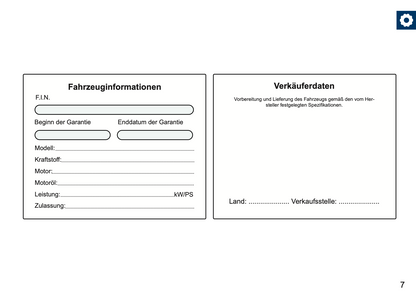 BMW Maintenance Book | German