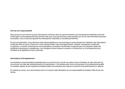 BMW Maintenance Book | French