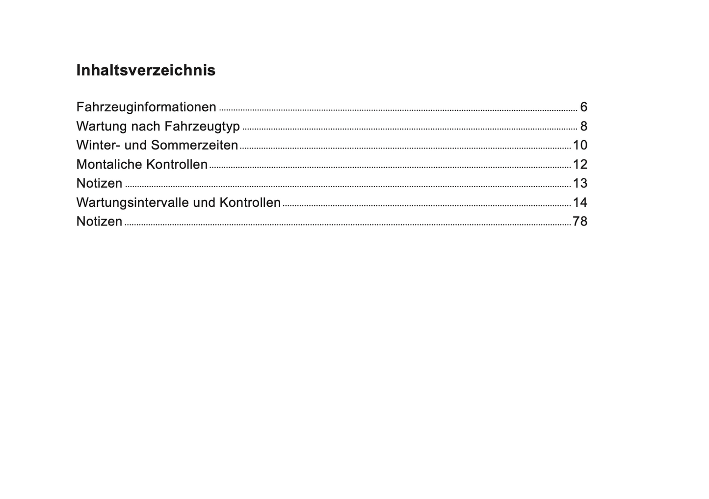 Dacia Maintenance Book | German