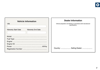 Dacia Maintenance Book | English