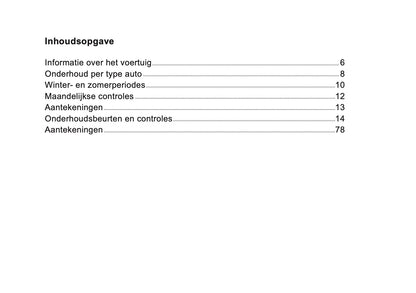 Ford Maintenance Book | Dutch