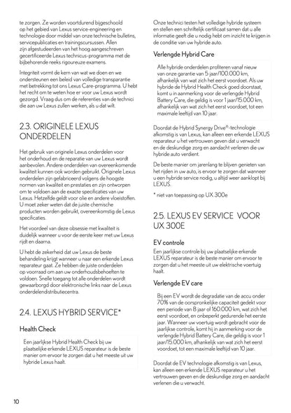 2022 Lexus Maintenance Book | Dutch